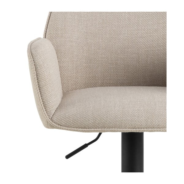 Bež barski stol z nastavljivo višino in nasloni za roke (višina sedeža 85 cm) Glenda – Actona-image-3