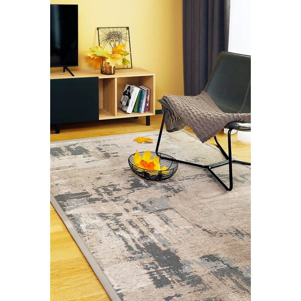 Rjava obojestranska preproga Narma Nedrema, 100 x 160 cm-image-1