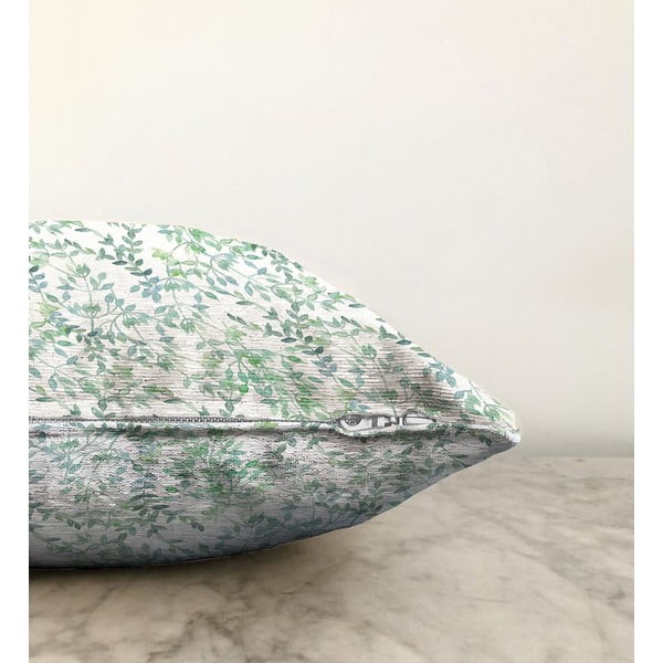 Bež-zelena prevleka za vzglavnik iz mešanice bombaža Minimalist Cushion Covers Twiggy, 55 x 55 cm-image-1