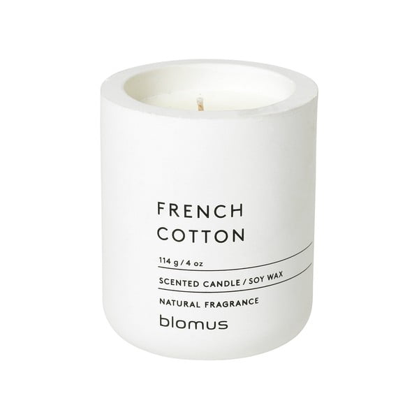 Dišeča sveča iz sojinega voska čas gorenja 24 h Fraga: French Cotton – Blomus