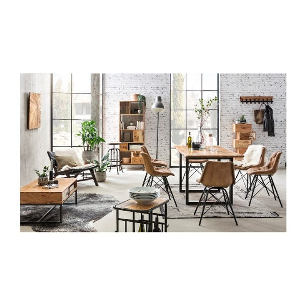 Stenski obešalnik iz akacijevega lesa WOOX LIVING Finn-image-2