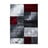 Bordo rdeča in siva preproga 80x150 cm Hawaii – Ayyildiz Carpets
