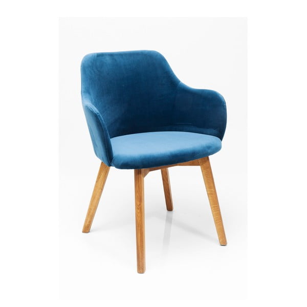 Moder stol z nogami iz hrastovega lesa Kare Design