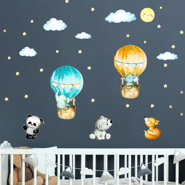 Otroške stenske nalepke Ambiance Balloons and Stars