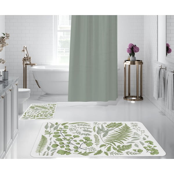 Bele/zelene kopalniške preproge v kompletu 2 ks 60x90 cm – Oyo Concept-image-1