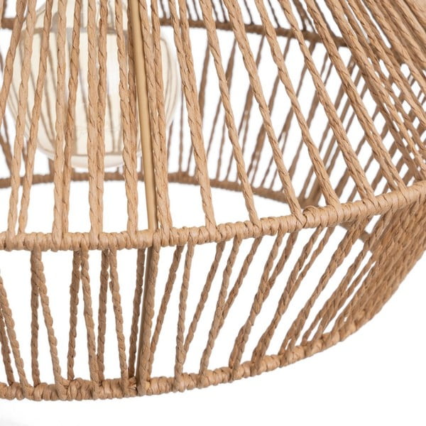 Viseča svetilka v naravni barvi s senčilom iz papirnatega prepleta ø 38 cm – Casa Selección-image-3