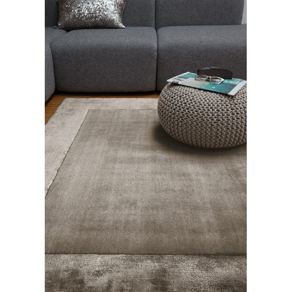 Rjava ročno tkana preproga iz mešanice volne 160x230 cm Ascot – Asiatic Carpets-image-1