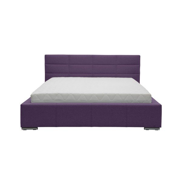 Vijolična zakonska postelja Mazzini Beds Reve, 160 x 200 cm-image-1