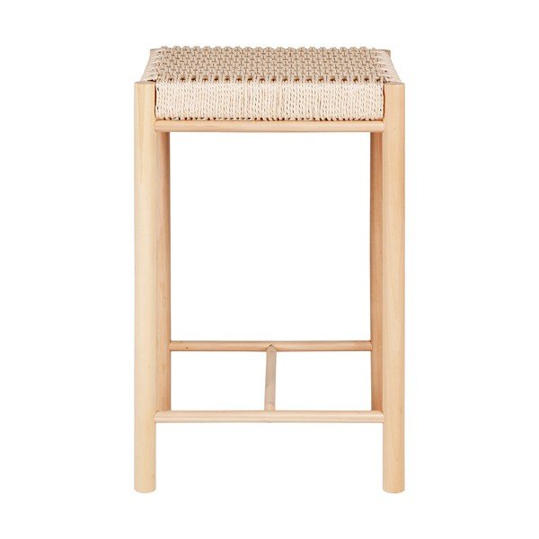 Barski stol iz masivnega topola v naravni barvi 66,5 cm Abano – House Nordic-image-3