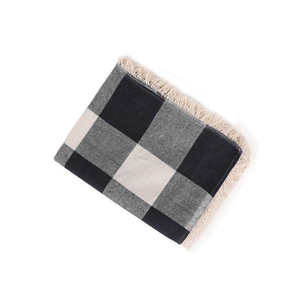 Bombažna odeja EnLora Home Dama Dark Blue, 160 x 220 cm-image-3