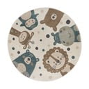 Bež otroška preproga ø 140 cm Animal Party – Hanse Home