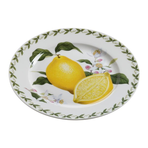 Krožnik iz kostnega porcelana Maxwell & Williams Orchard Fruits Lemon, ⌀ 20 cm