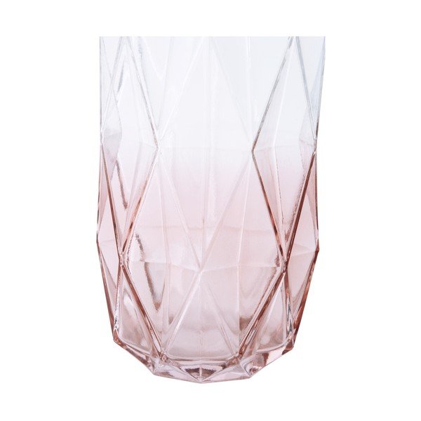 Rožnata steklena vaza (višina 28 cm) Brice – Premier Housewares-image-1