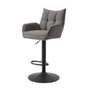 Sivi barski stoli v kompletu z nastavljivo višino 2 ks Marilla – Unique Furniture