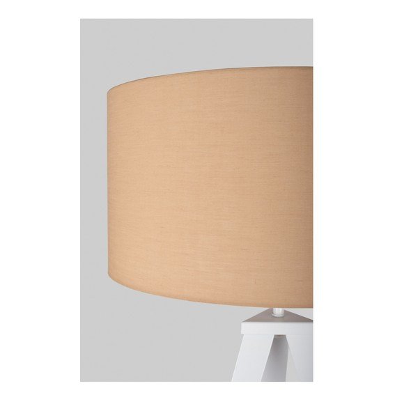 Talna svetilka z belimi kovinskimi nogami in bež senčnikom Bonami Essentials Kiki-image-3