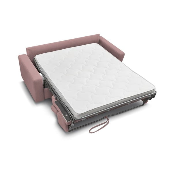 Rožnata raztegljiva sedežna garnitura 195 cm Monaco – Bobochic Paris-image-4