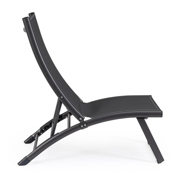 Antracitno siv kovinski vrtni ležalnik Taylor – Bizzotto-image-2