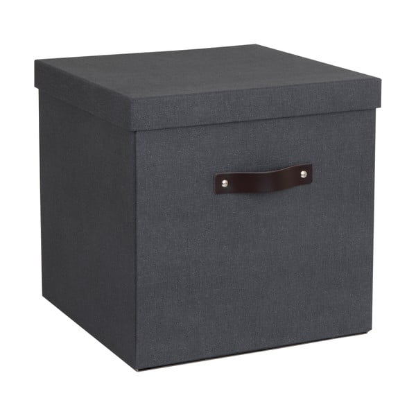 Črna škatla za shranjevanje Bigso Box of Sweden Logan
