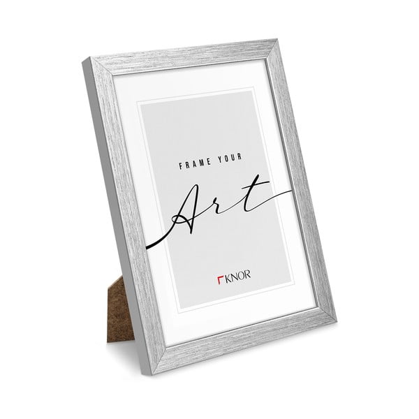 Stoječ/stenski okvir v srebrni barvi 20x26 cm – knor