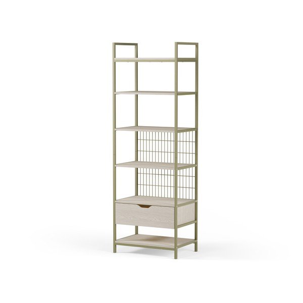 Zelen jeklen regal 60x179,5x40 cm Amara – Marckeric-image-3