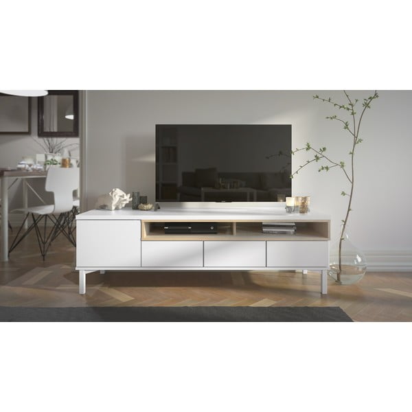 Bela TV omarica 156x48x48 cm Roomers – Tvilum-image-2