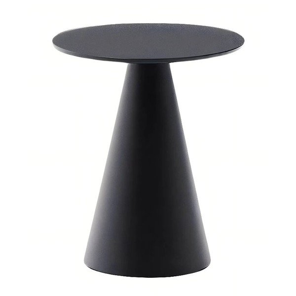 Okrogla stranska mizica s stekleno mizno ploščo ø 35 cm Wilshire – Kave Home