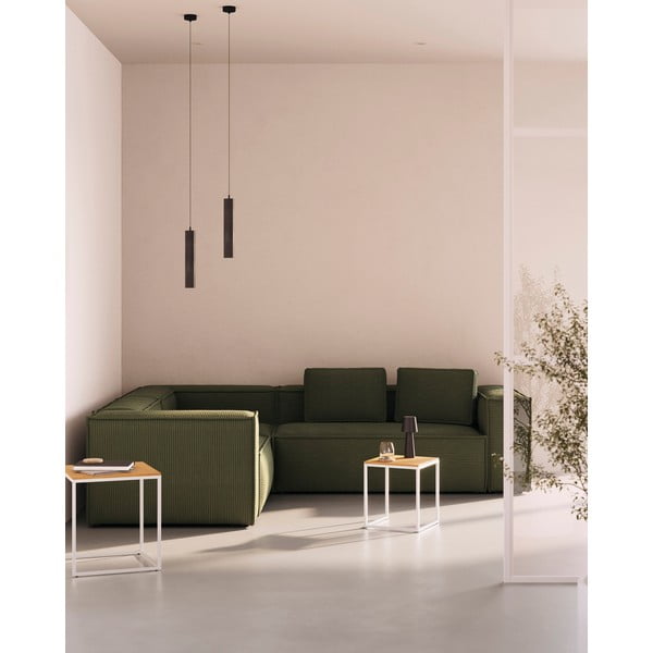 Črna viseča svetilka s kovinskim senčilom ø 8 cm Maude – Kave Home-image-1