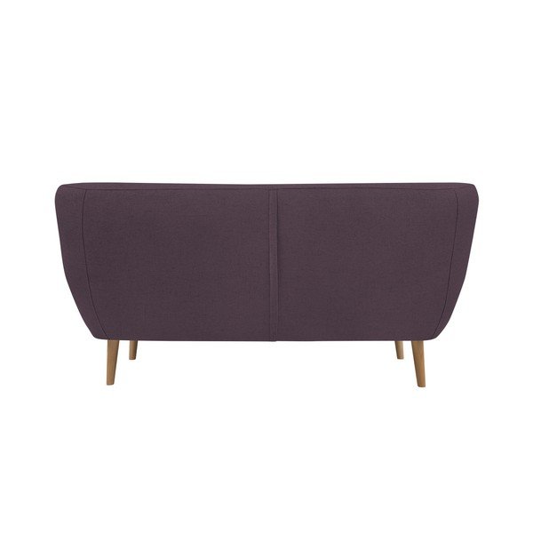 Vijolična dvosedežna zofa s svetlimi nogami Mazzini Sofas Sicile-image-1
