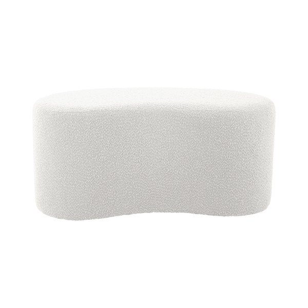 Bel tabure iz tkanine bouclé Ada – Leitmotiv-image-2