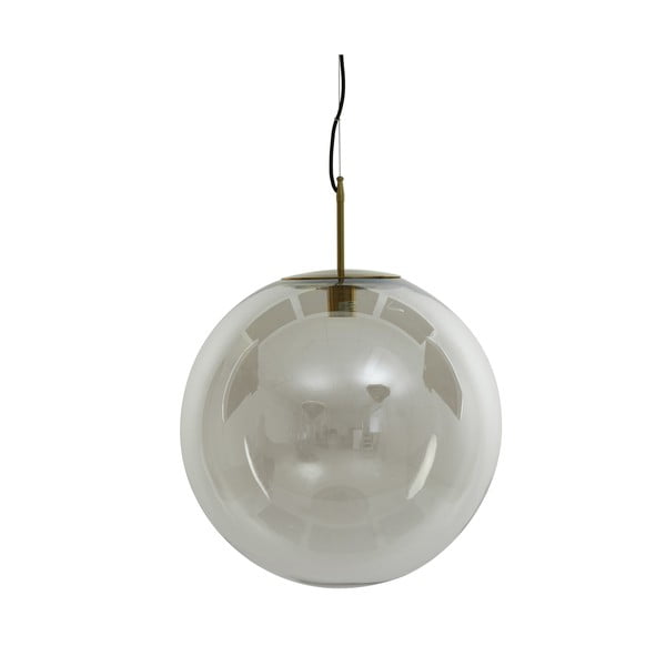 Viseča svetilka v bronasti barvi s steklenim senčilom ø 48 cm Medina – Light & Living