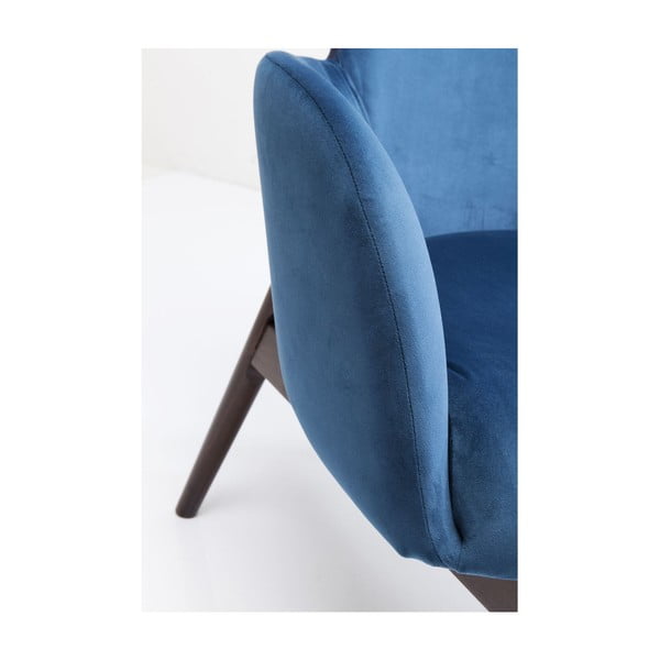 Modri fotelj Kare Design Aroha Velvet-image-4