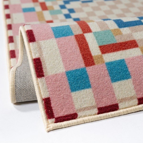 Preproga iz mešanice volne 180x230 cm Checkered Border – Flair Rugs-image-2