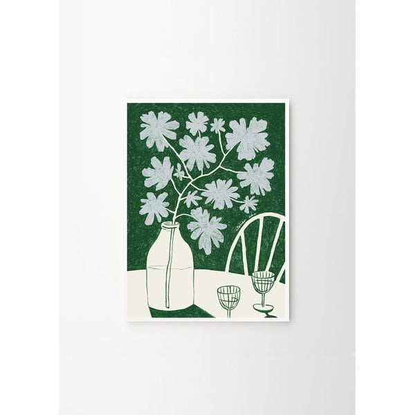 Plakat 30x40 cm Blue Flowers & Red Wine – Anouk van Cleef – The Poster Club-image-4