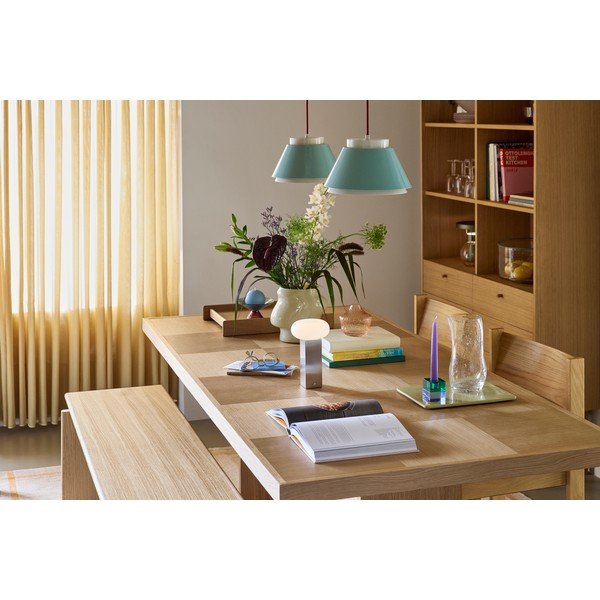 Jedilna miza v hrastovem dekorju 95x195 cm Skak – Hübsch-image-2