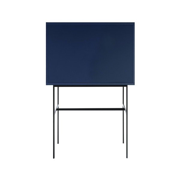 Temno modra vitrina z drsnimi vrati 70x109x40 cm Lekko – noo.ma-image-4