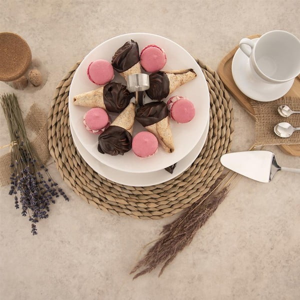 Dvonadstropno stojalo za sladice Orion Tower -image-1