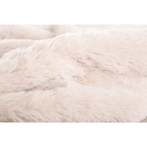 Belo-bež odeja iz umetnega krzna 150x200 cm Ruby – Tiseco Home Studio-image-1