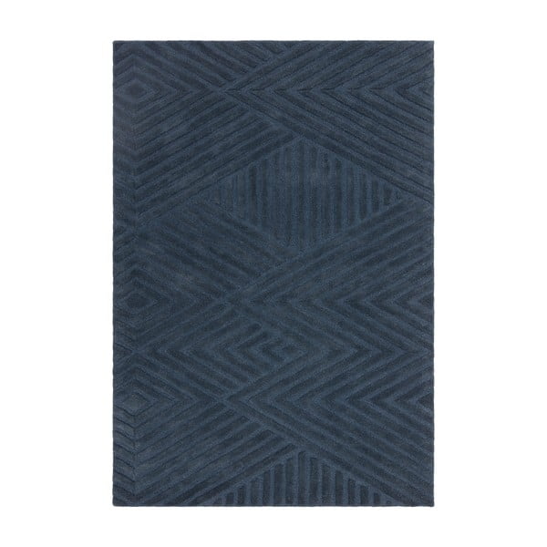 Temno modra volnena preproga 200x290 cm Hague – Asiatic Carpets
