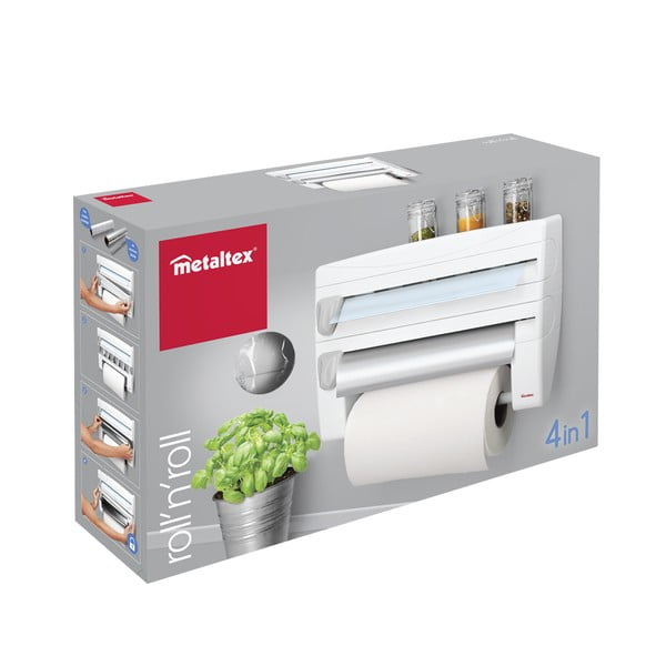 Škatla za kuhinjske brisače in druge pripomočke Metaltex, dolžina 38 cm-image-2