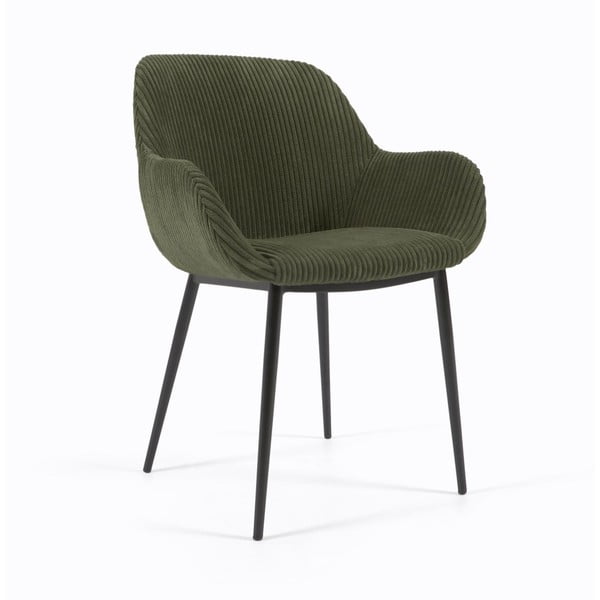 Kaki zelen oblazinjen jedilni stol Konna – Kave Home