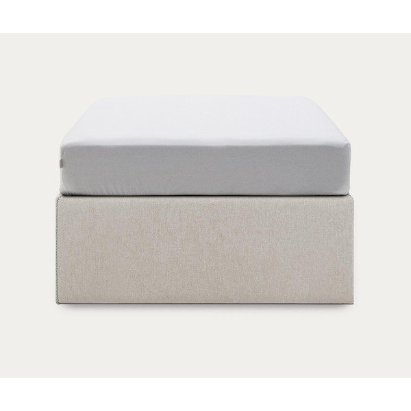 Bež oblazinjena postelja s prostorom za shranjevanje 90x190 cm Matters – Kave Home-image-4