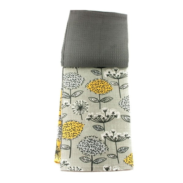 Bombažne kuhinjske krpe v kompletu 3 ks 45x65 cm Retro Meadow – Cooksmart ®-image-3