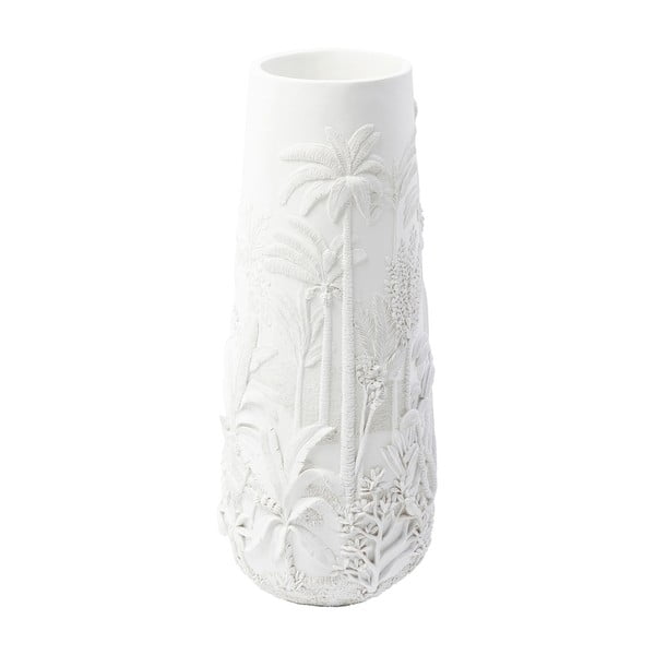 Bela vaza Kare Design Jungle White, višina 83 cm