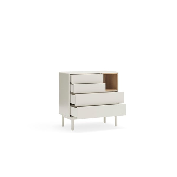 Kremno bela komoda 90x90x40 cm Corvo – Teulat-image-3
