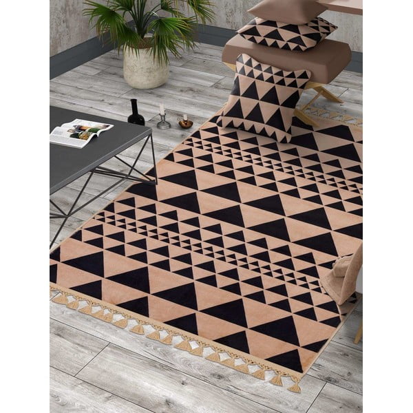 Bež pralna preproga, 150x80 cm - Vitaus-image-1