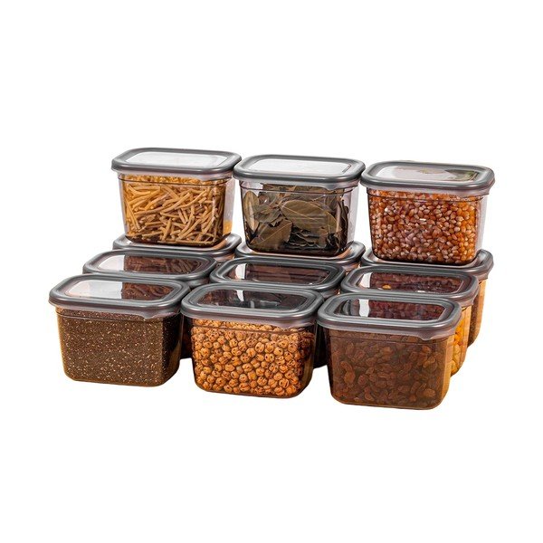 Posode za shranjevanje v kompletu 12 ks živil Fresco – Hermia