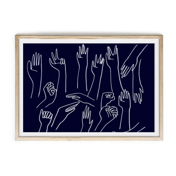 Slika v okvirju Velvet Atelier Hands, 60 x 40 cm