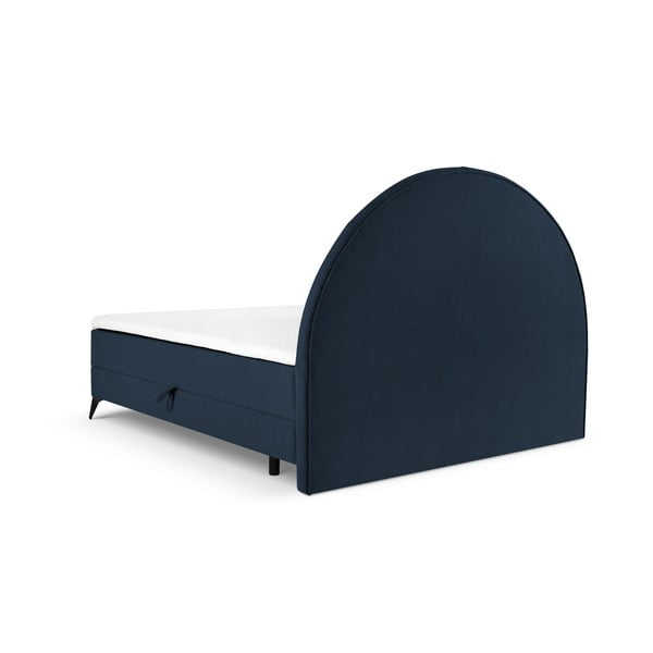 Temno modra boxspring postelja s shranjevanjem 180x200 cm Sunset - Cosmopolitan Design-image-3