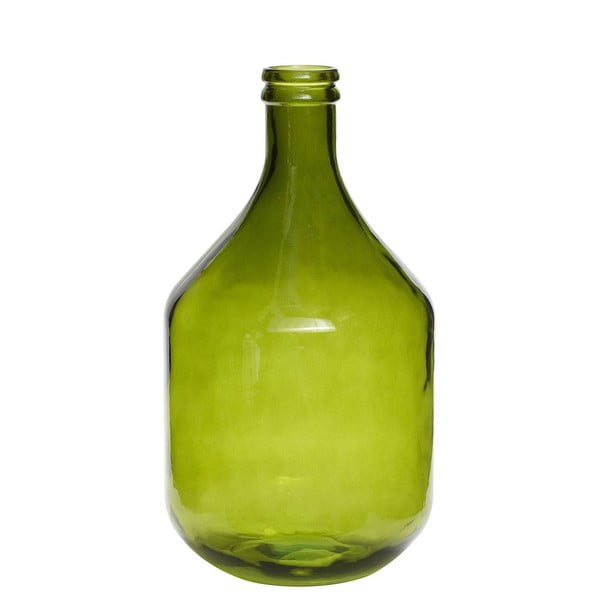 Velika steklena steklenica, zelena