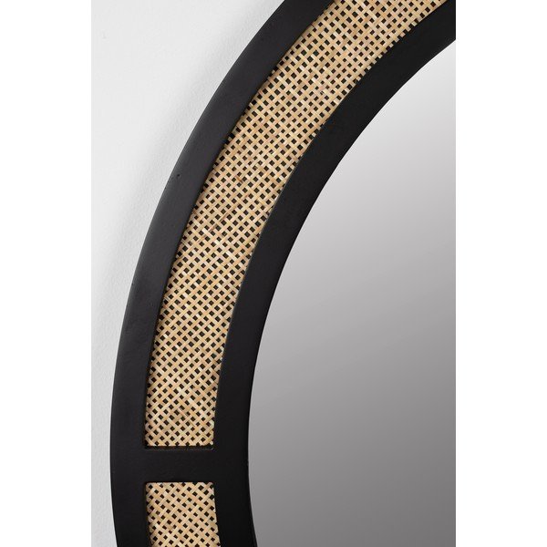 Stensko ogledalo ø 76 cm Aida – White Label-image-3